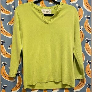 V-Neck Lime Sweater